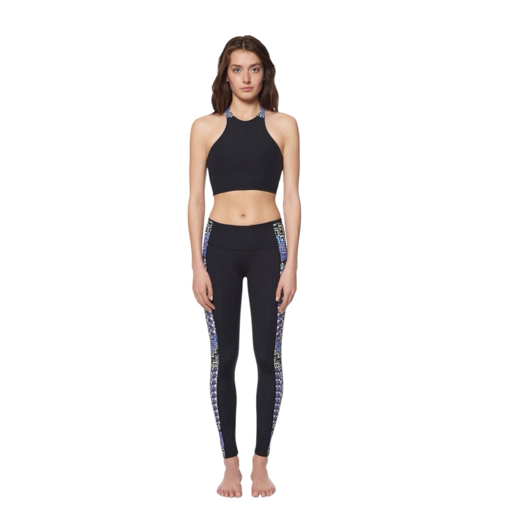 Mara Hoffman Active Panel Legging Geometric Design Size Medium
